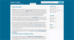 Desktop Screenshot of caidacapilar.com